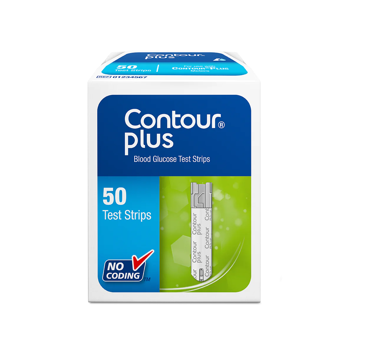 Contour Plus Blood Glucose Test Strips 50 pack