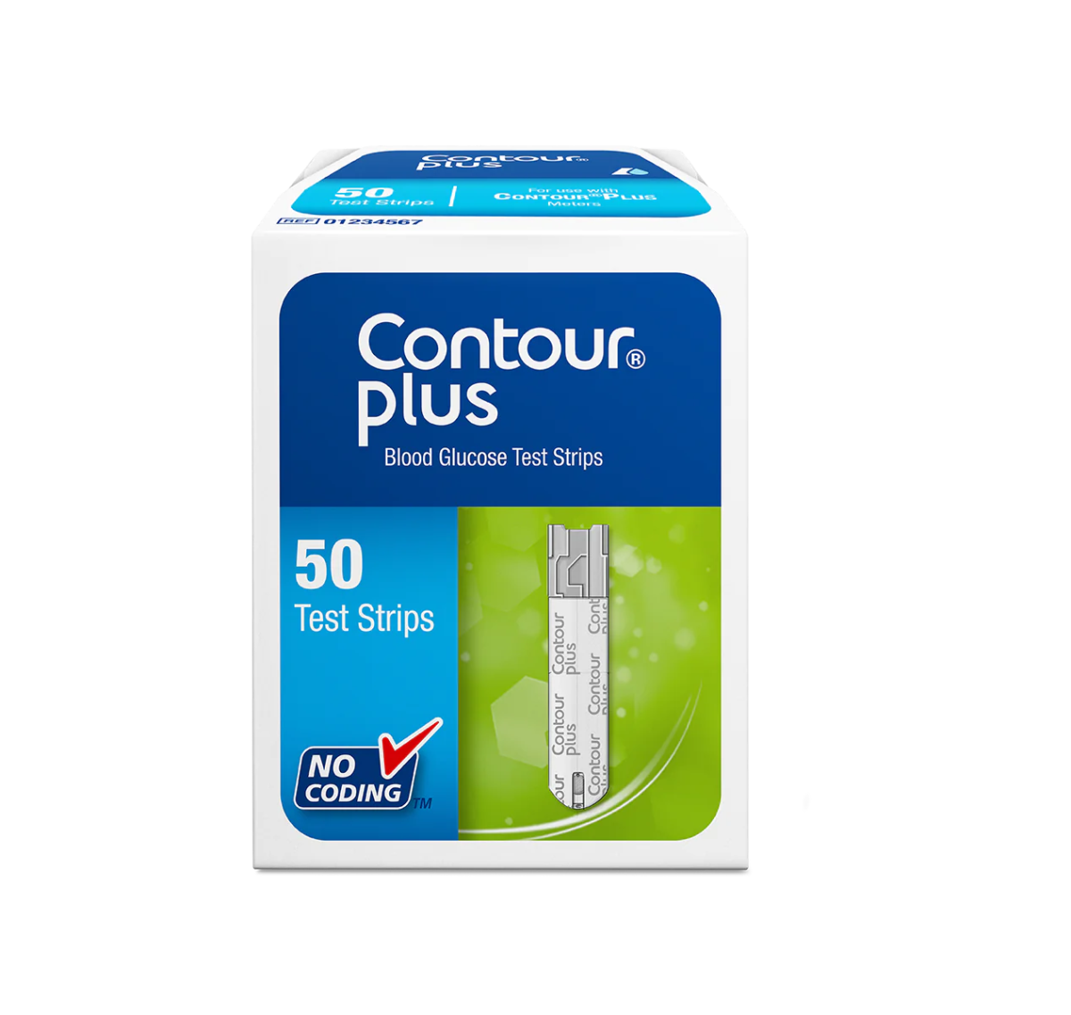 Contour Plus Blood Glucose Test Strips | 50 Pack - VitaMeds
