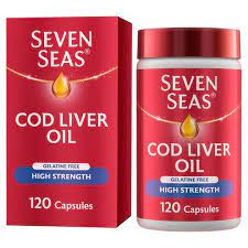Seven Seas COD LIVER OIL HIGH STRENGTH GELATINE FREE capsules - VitaMeds