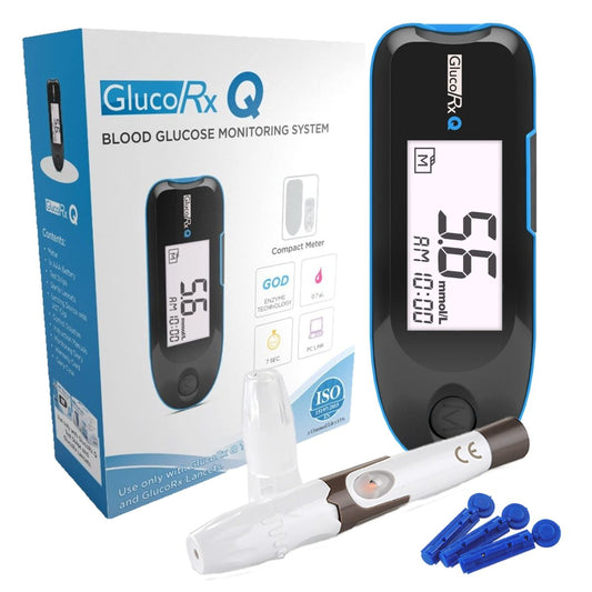 GlucoRx Q Blood Monitoring System - VitaMedsBlood Glucose meter