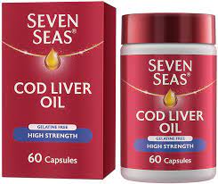 Seven Seas COD LIVER OIL HIGH STRENGTH GELATINE FREE capsules - VitaMeds